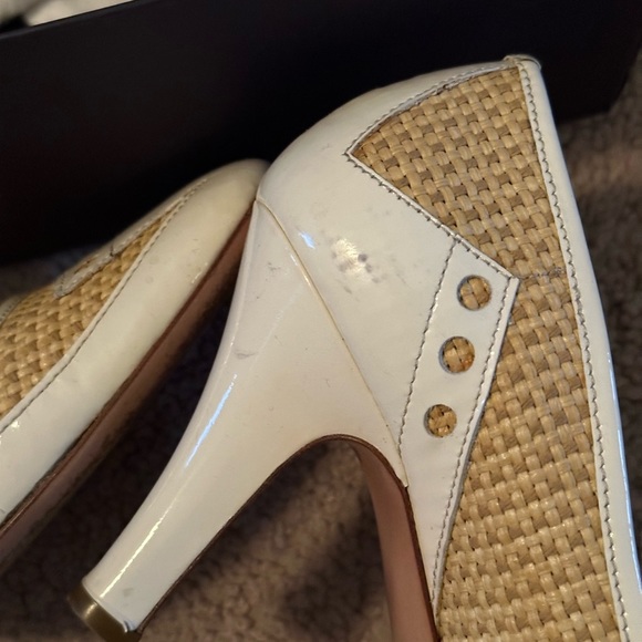 PRADA Used Heels Platform White 6 size - Picture 3 of 6